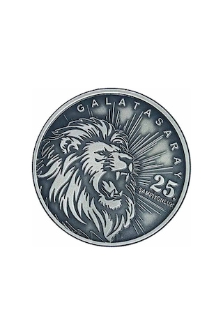 Agakulche Galatasaray 25. Şampiyonluk Okside Gümüş Sikke Coin