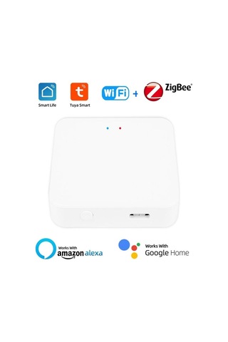 Geeksen Tuya Cihazları İçin Zigbee 3.0 Akıllı Ağ Hub'ı, Alexa Ve Google Home İle Ses Kontrolü, 2.4ghz Wifi, 128 Alt Cihaz Desteği - Tyzg1