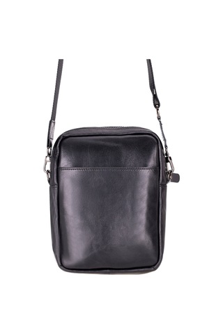 Bloominbag Bloombag Obsidian Black Hakiki Deri Crossbody Çanta Siyah