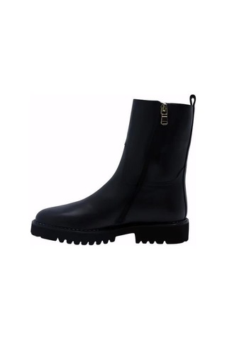 Poletto Hakiki Deri Sıyah Bot Düz 5780 92 V3 S-851 Siyah