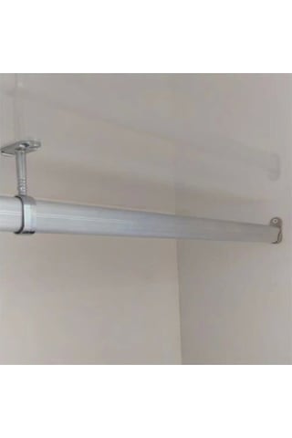 Oval 80cm Alüminyum Dolap Içi Elbise Askı Borusu Aparatları Vidaları Çok Renkli