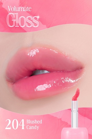Clio Pigmentli Parlak Bitişli Dolgunlaştırıcı Lip Gloss Clıo Volumate Gloss 204 Blushed Candy