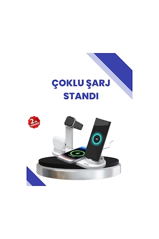 Masaüstü Düzenleyici 4 Ü 1 Arada Kablosuz Şarj Aksesuarı