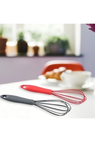 Fastbuy Mini Manuel Yumurta Çırpıcı Mikser Seti, Silikondan Pratik Yumurta Karıştırıcı Çırpma Teli, Fırın Kek Kurabiye Pasta Diğer