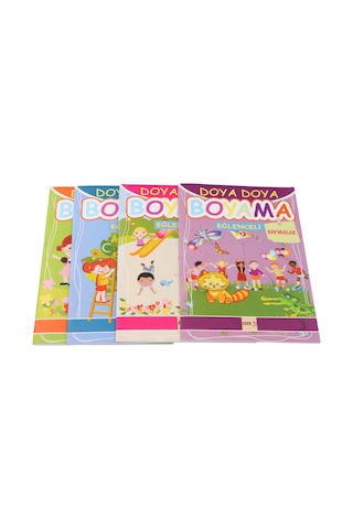 Eğitici Çocuk Boyama Kitapları 4'lü Set
