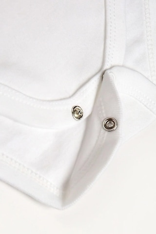 Lilabio %100 Organik Pamuk 7li Beyaz Kısa Kollu Bebek Body Beyaz