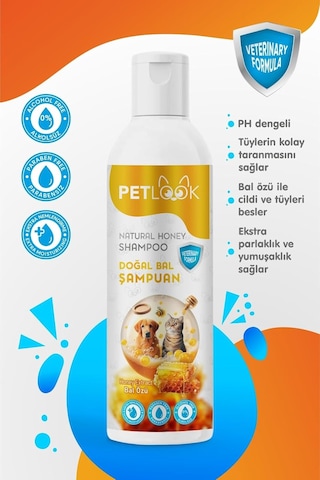 Kedi Ve Köpek Şampuan Bal Özlü, 250 Mililitre