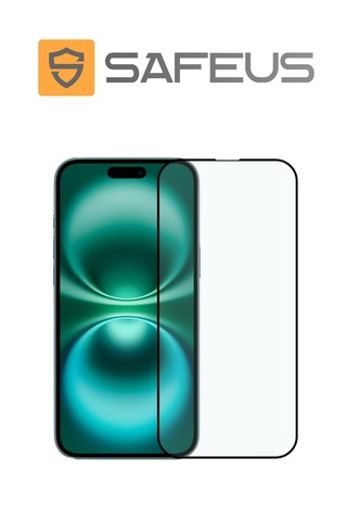 Safeus Tam Kaplayan Parmak İzi Bırakmayan Safir Ekran Koruyucu Cam , Apple Uyumlu iPhone 16 İle