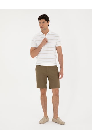 Pierre Cardin Erkek Haki Şort / Bermuda 50291519-vr027 Haki