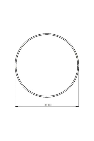 Edora Home Metal Yuvarlak Supla, Gold Amerikan Servis, Halka Runner - Paslanmaz Altın