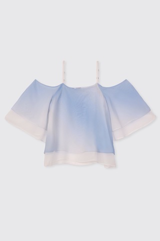 Panço Kız Çocuk Mavi Bluz 2611gk57039