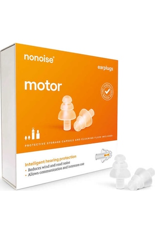 Nonoıse Moto Kulak Tıkacı Şeffaf