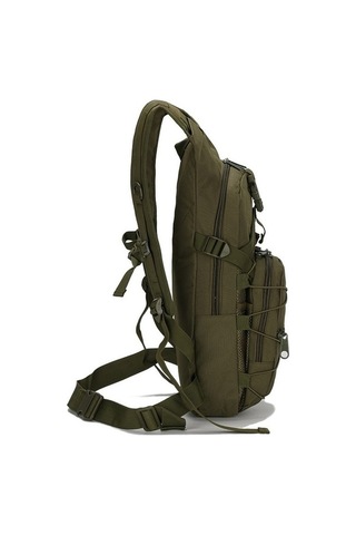 Didadodo Yeşil 800d Oxford Askeri Sırt Çantası 15 L Molle Taktik Yürüyüş Bisiklet Kamp Çantası Yeşil