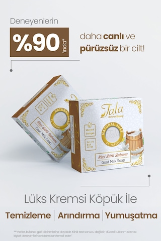 Tala Cilt Arındırıcı Besleyici ve Yumuşatıcı Doğal Keçi Sütlü Sabun 150 G