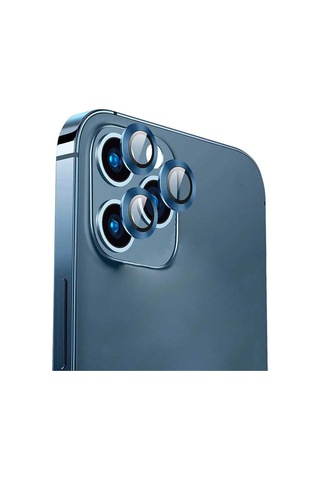 Go Des Apple Uyumlu iPhone 14 Pro Max Go Des Eagle Kamera Lens Koruyucu ZORE-273694 Sierra Mavi