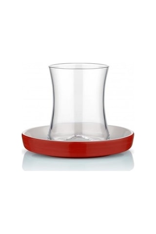 Koleksiyon Tiryaki Çay Seti 6 Lı Kırmızı