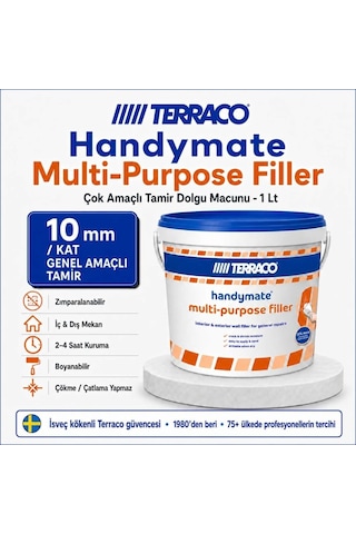 Terraco Handymate Çok Amaçlı Tamir Dolgu Macunu - 1 Lt