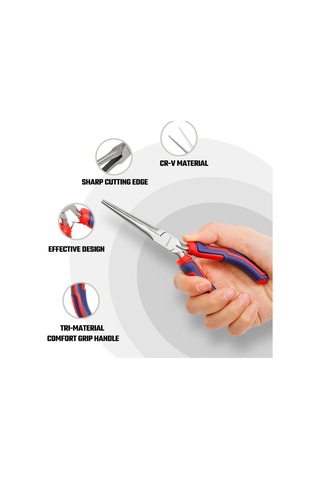 Workpro Wp231099 150mm Cr-v Elektronikçi Profesyonel Mini Uzun Burun Pense Fr Wp231099