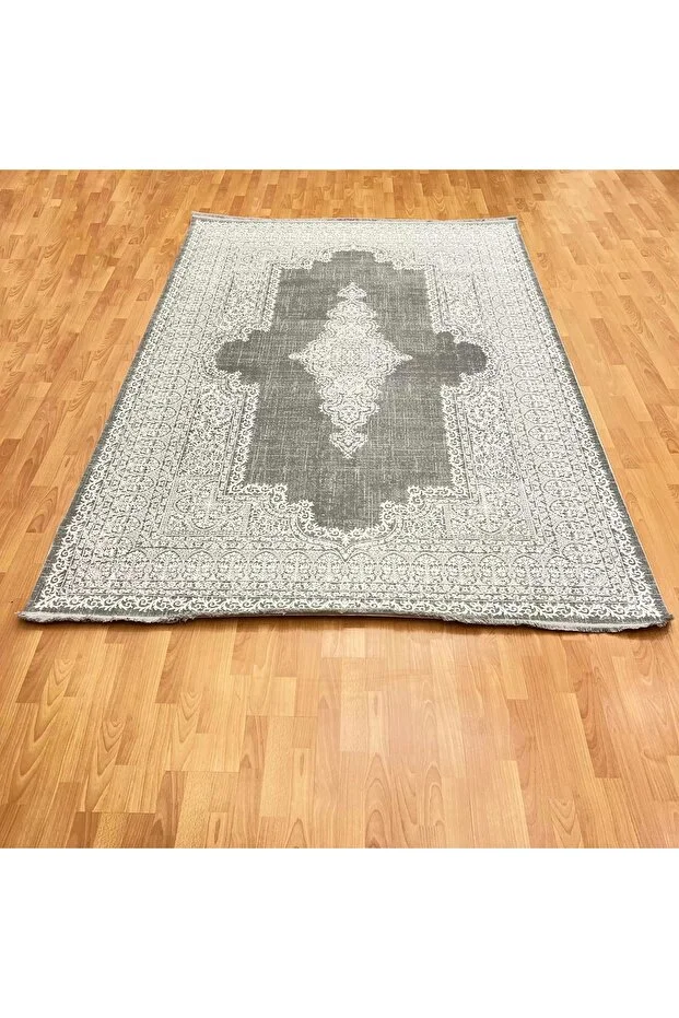 Mevlana Bazaar Mauritius 200 X 300 Bambu Yün Halı Gri