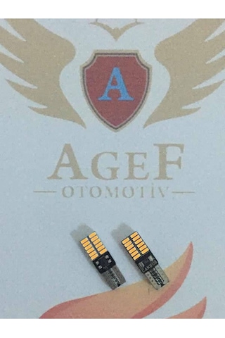 T10 Led Ampul 24 Smd Turuncu 12v