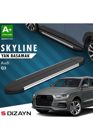 S-dizayn Audi Q3 8u Skyline Krom Yan Basamak 173 Cm 2011-2018 A+ Kalite