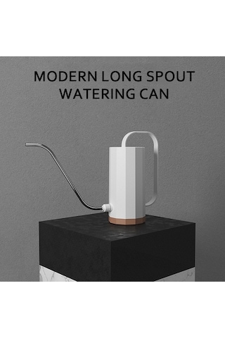 Ulzyvf Uzun Hortumlu 1.2l Plastik Sulama Kabı - İç/dış Mekan Bitkileri İçin Paslanmaz Çelik Ağızlı Modern Sulama Aleti Beyaz Beyaz