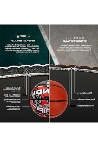 Regülasyon Boyut 7 Kauçuk Basketbol Topu