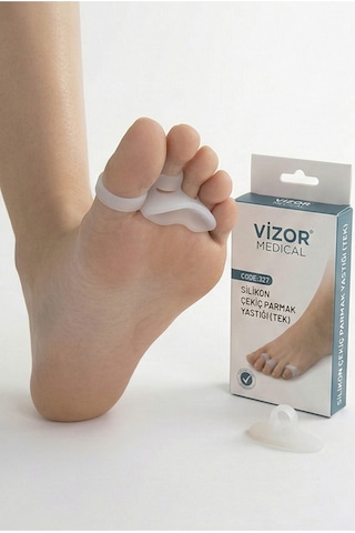 Code:327 Silikon Çekiç Parmak Yastığı Tek Sol Ayak Standart Beden