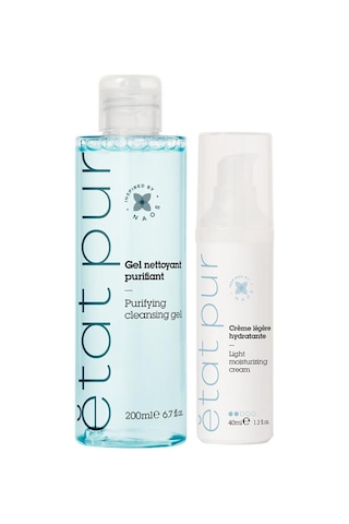 Etat Pur Purifying Cleansing Gel 200 ML + Etat Pur Light Moisturizing Cream 40 ML