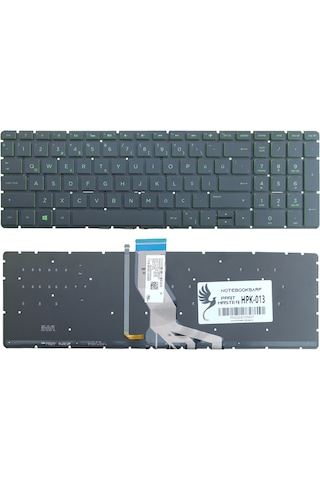 HP Uyumlu 15s-fq1002nt, 15s-fq5020nt Klavye Işıklı (Yeşil)