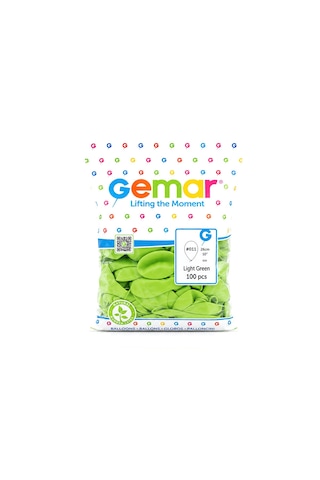 İç Mekan - Fıstık Yeşil Balon 10 Inc - 26cm - 100pcs Çok Renkli