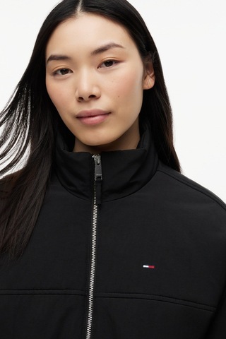Tommy Hilfiger Tjw Kadın Dolgulu Dik Yaka Siyah Ceket-16392