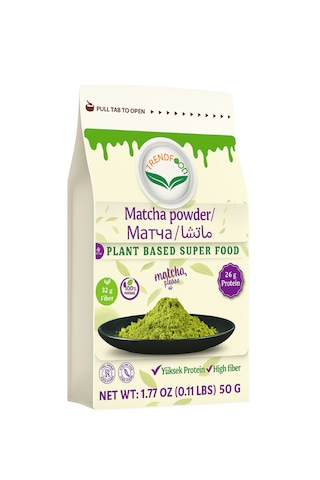 Trend Food Doğal Super Gıda Matcha Tozu 50 G Yüksek Yüksek Protein Yüksek Lif Diğer