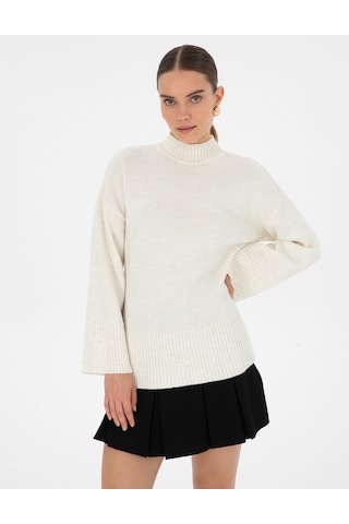 Pierre Cardin Kadın Ekru Kazak /triko 50310958-vr019 Ekru