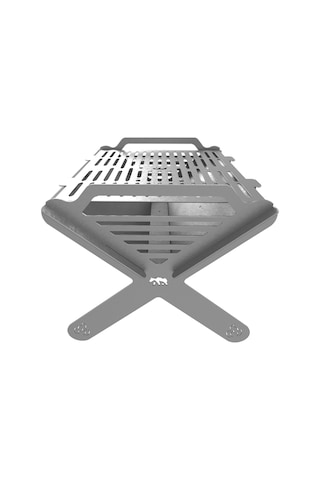 Kamp Ayısı X-mangal : Çelik Mangal Katlanabilir Izgara Çantalı, Taşınabilir, Dayanıklı, Hızlı Kurulum