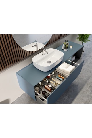 Cerastyle Turkuaz Aqua Tezgah Üstü Lavabo