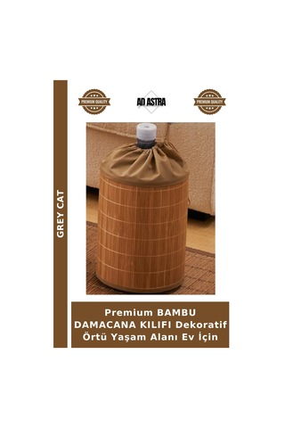Premium Bambu Damacana Kılıfı Dekoratif Örtü Yaşam Alanı Ev İçin Çok Renkli