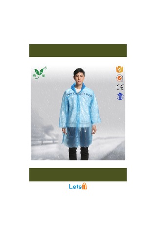 Unisex İnce Şeffaf Yağmurluk Kapüşonlu Dört Çıtçıtlı Çok Renkli