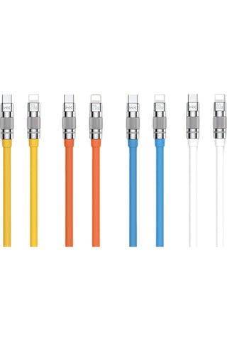Wekome Wdc-187 1 M Type-c To Lightning 20 W Hızlı Şarj Kablosu Sarı