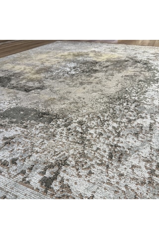 Hoom Rugs Arkaik Plz 06 Antrasit Etnik Renkli Vintage Makine Halısı Çok Renkli