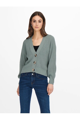 Jdy Jdyjusty L/s Short Cardigan Knt Noos Kadın Hırka 15200418 Yeşil