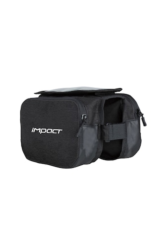 Impact Kambal Telefon Bölmeli Bisiklet Kadro Üstü Çanta Siyah