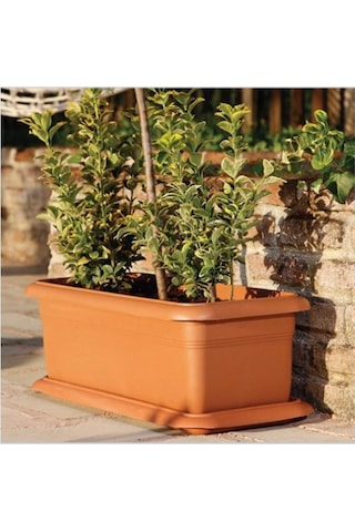 Omnipazar So-v692 Tabaklı Villa Bahçe Saksı Takımı 62 Lt Antrasit 3 Adet