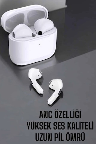 Beyaz Yeni Nesil Pro Bluetooth Kulaklık Yüksek Ses Kaliteli Anc Özelliği Çok Renkli 05979617