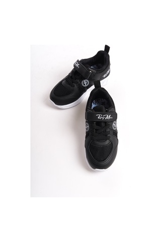 Daxtors Garantili Ray Max Günlük Ortopedik Çocuk Unisex Sneaker Spor Ayakkabı Siyah-beyaz