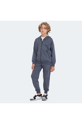 Slazenger LOCAL IN Unisex Çocuk Eşofman Takımı Koyu Gri