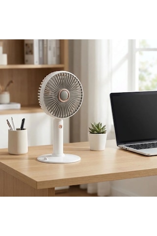 Buffer 3 Kademeli Masaüstü Fan - Telefon Tutuculu Standlı Taşınabilir Mini Fan Zb161