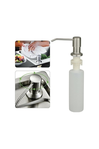 Didadodo Suntek Sıvı Sabunluk Losyon Pompası Ankastre Evye Sabunluk 11.8x5cm Çift Kişilik