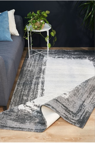 Kelebek Lionel Halı 200x290 Siyah-beyaz