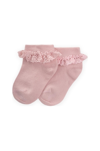 Cigit Dantalli Bebe Patik Çorabı 0-4 Yaş Pudra Pudra